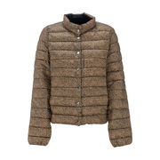 LONDON JACKET WITH REVERSIBLE PATTERN Woman Camel Black LONDON JACKET WITH REVERSIBLE PATTERN Woman Camel Black
