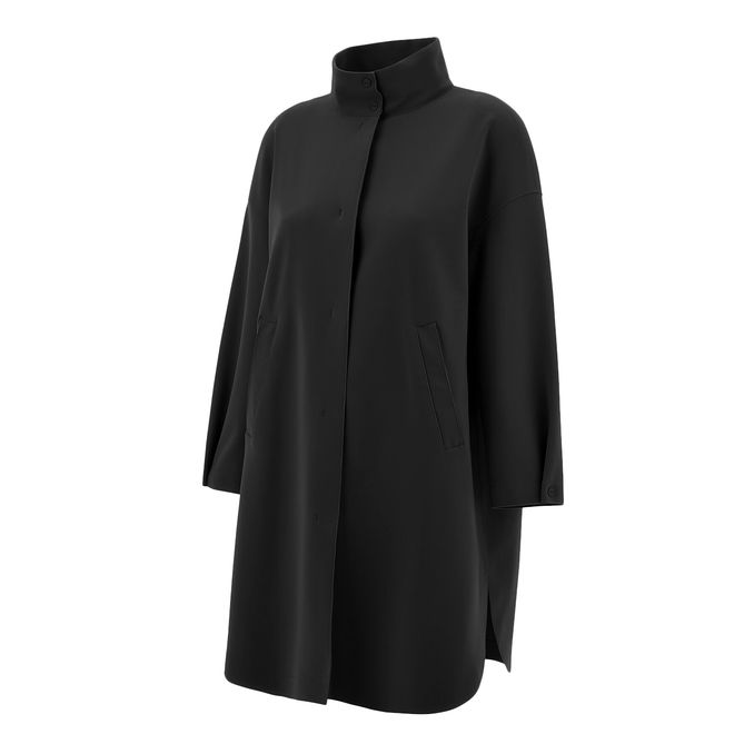 LONG CABAN OVER Woman Black