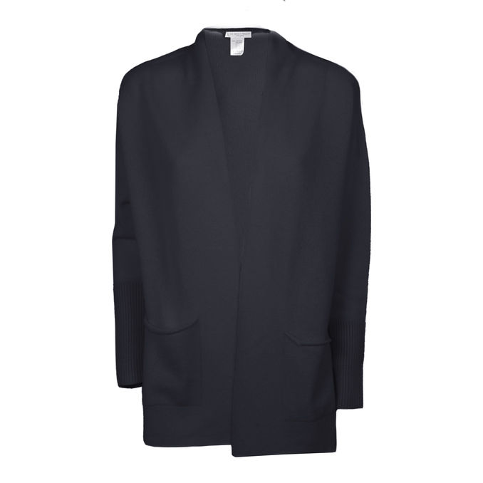 LONG CASHMERE CARDIGAN Woman Dark Blue