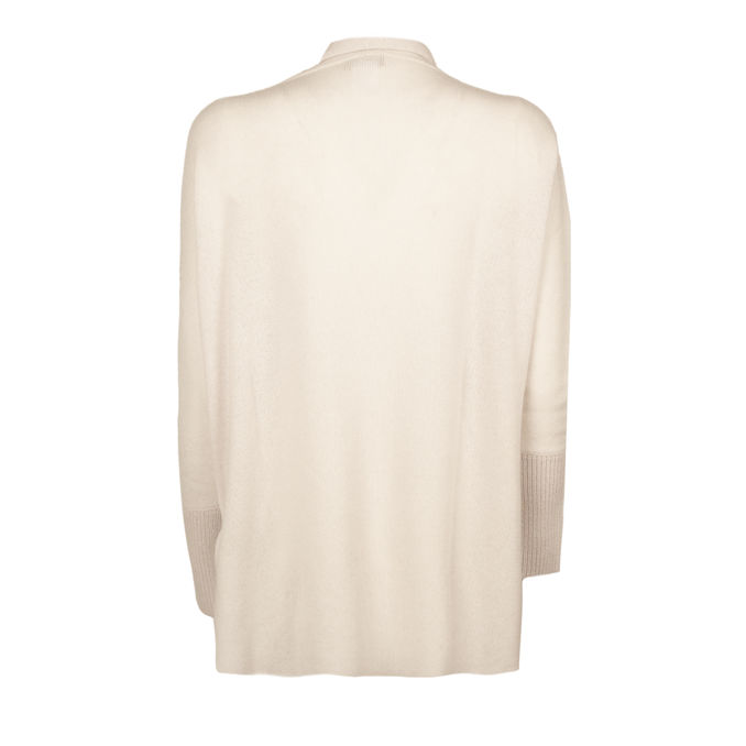 LONG CASHMERE CARDIGAN Woman Light Grey