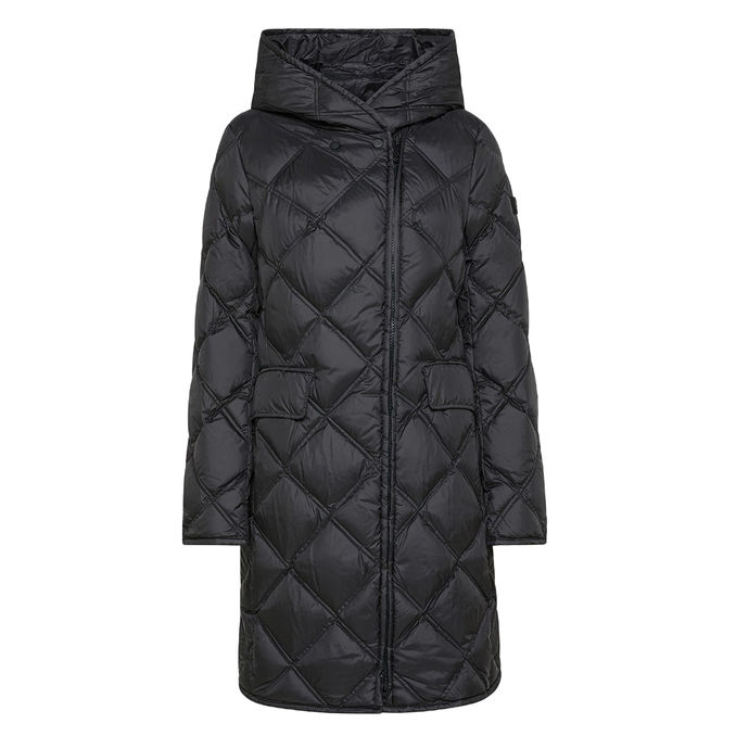 PEUTEREY LONG DOWN JACKET PROXIE MQE Woman Black | Mascheroni Store