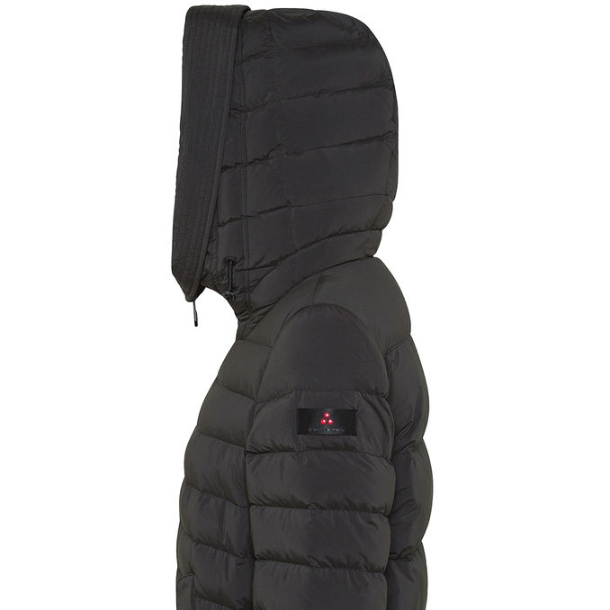 LONG DOWN JACKET WITH FUR IN MATCHING COLOR