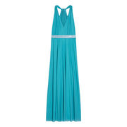 LONG DRESS COMICA Woman Light Blue LONG DRESS COMICA Woman Light Blue