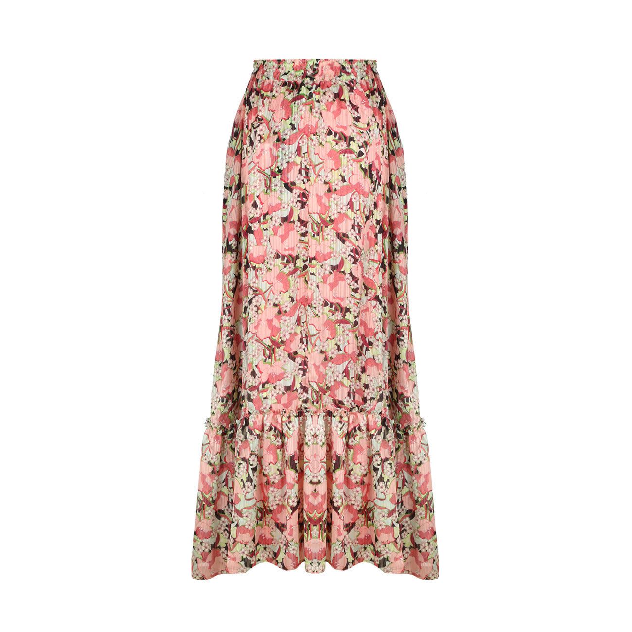 long floral skirt