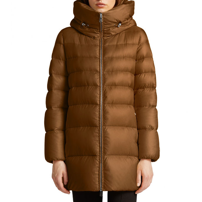 LONG PADDED JACKET Woman Wood