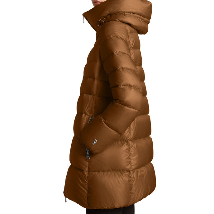 LONG PADDED JACKET Woman Wood