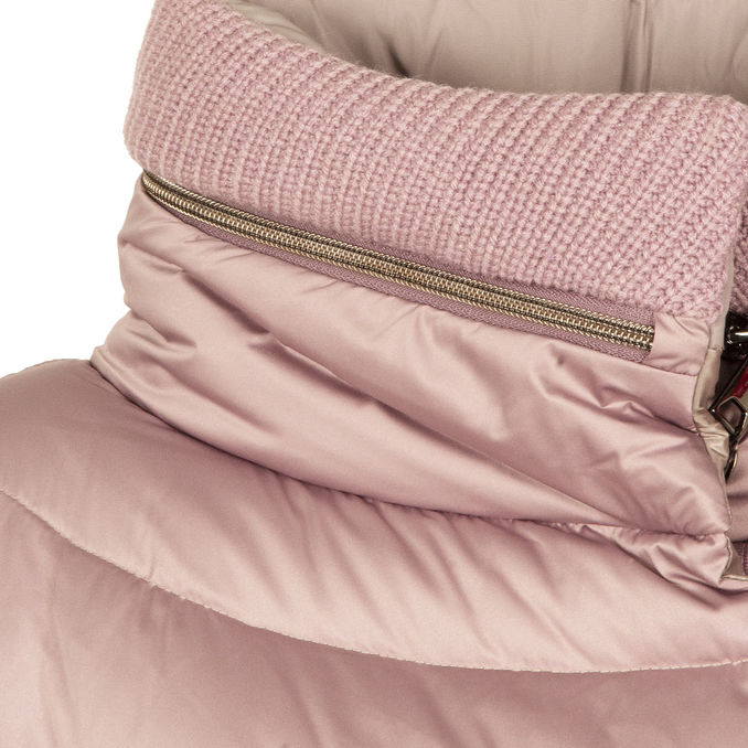 LONG REVERSIBILE DOWN JACKET Woman Pink Brown