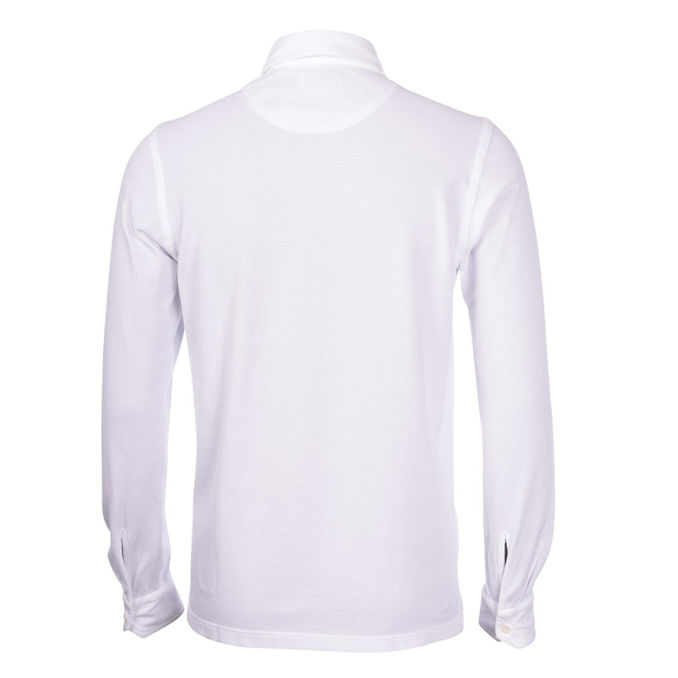 LONG SLEEVE POLO SHIRT Man White