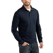 LONG SLEEVE POLO SHIRT WITH CHECK DETAILS LONG SLEEVE POLO SHIRT WITH CHECK DETAILS