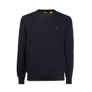 LONG SLEEVE RICE GRAIN PULL Man Navy Heather LONG SLEEVE RICE GRAIN PULL Man Navy Heather