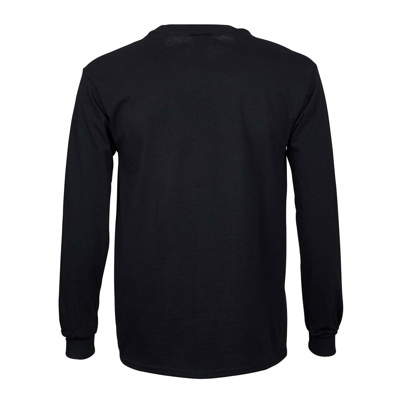 Thrasher Long Sleeve T Shirt With Embroidered Logo Man Black Red Mascheroni Sportswear