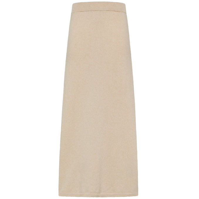 LONG TARIQUET SKIRT IN CARDED WOOL