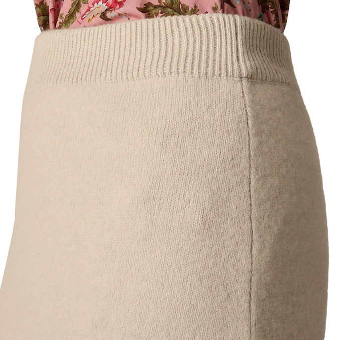LONG TARIQUET SKIRT IN CARDED WOOL