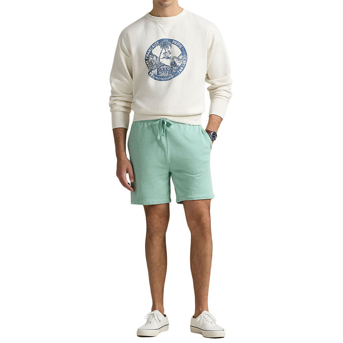 LOOPBACK FLEECE SHORTS Man Celadon