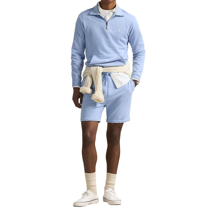 LOOPBACK FLEECE SHORTS Man Chambray Blue 