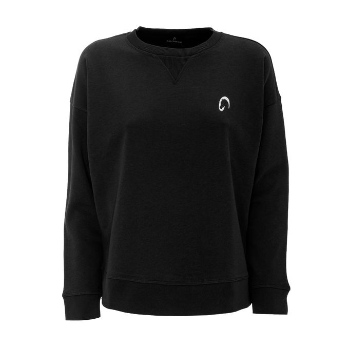 LOOSE CREW NECK SWEATSHIRT Woman Black