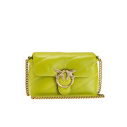 LOVE BABY PUFF MAXI QUILT SHOULDER STRAP Woman Apple Green LOVE BABY PUFF MAXI QUILT SHOULDER STRAP Woman Apple Green