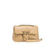 LOVE BAG MINI PUFF BAG Woman Beige Safari Antique Gold LOVE BAG MINI PUFF BAG Woman Beige Safari Antique Gold