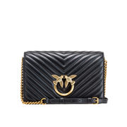 LOVE CLICK CLASSIC CHEVRON SHOULDER STRAP Woman Black LOVE CLICK CLASSIC CHEVRON SHOULDER STRAP Woman Black