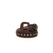 LOW BELT WITH SWAROVSKY BUCKLE STUDS Woman Black Bronze LOW BELT WITH SWAROVSKY BUCKLE STUDS Woman Black Bronze