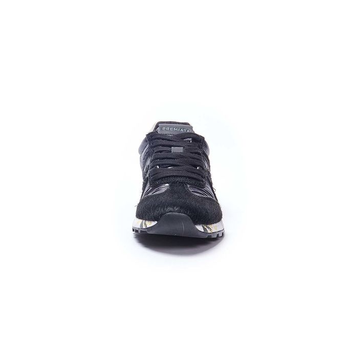 LUCYD 4262 SNEAKERS IN LEATHER AND PONY SKIN Woman Black