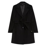 LUNAR DRAP COAT PURE WOOL Woman Black LUNAR DRAP COAT PURE WOOL Woman Black