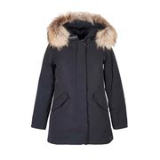 LUXURY ARCTIC PARKA WITH HOOD AND DETACHABLE FUR Kid Black LUXURY ARCTIC PARKA WITH HOOD AND DETACHABLE FUR Kid Black