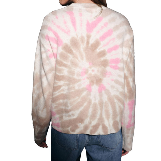 MALABAR COLLECTOR SWEATER Beige/Fuchsia