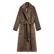 MALESIA SWEATSHIRT COAT IN ALPACA Woman Dark Casha MALESIA SWEATSHIRT COAT IN ALPACA Woman Dark Casha