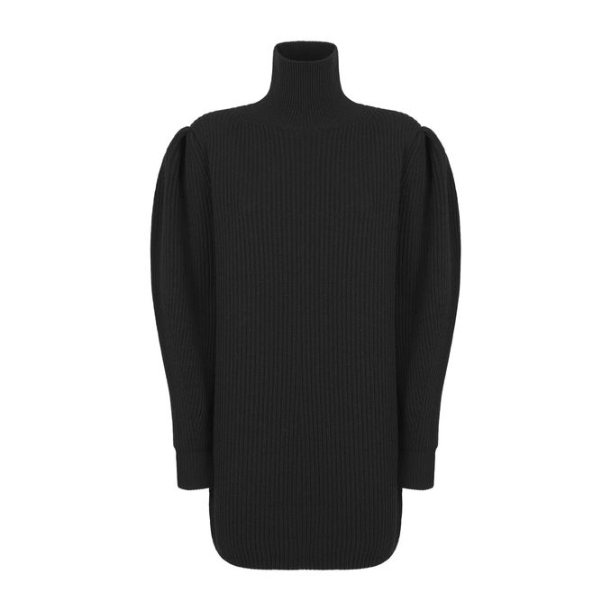 MARIA ANTONIETTA KNIT DRESS Woman Black