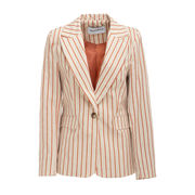 MAROL STRIPED MILITARY JACKET Woman Sand MAROL STRIPED MILITARY JACKET Woman Sand