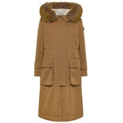 MAXI PARKA WITH FOX FUR KILTY CNL FUR MAXI PARKA WITH FOX FUR KILTY CNL FUR