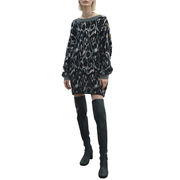 MAXI SPOTTED JACQUARD SWEATER