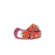 MEDIUM BELT WITH SWAROVSKY FULL BUCKLE Woman Orange Fuxia MEDIUM BELT WITH SWAROVSKY FULL BUCKLE Woman Orange Fuxia