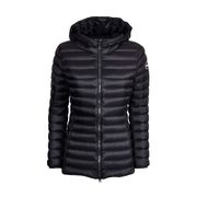 MEDIUM LENGHT DOWN JACKET WITH HOOD Woman Black MEDIUM LENGHT DOWN JACKET WITH HOOD Woman Black