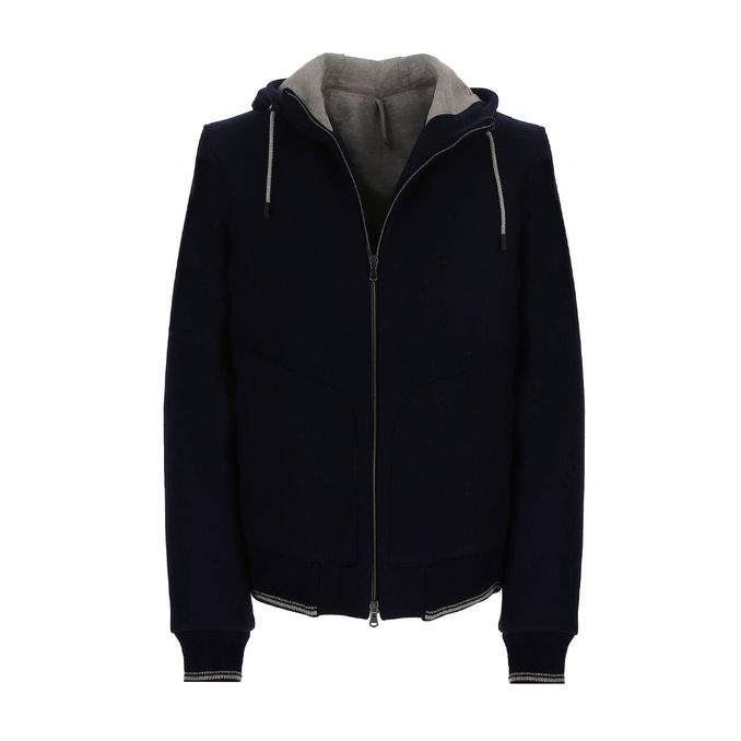 Men’s Blue Zip Hoodie