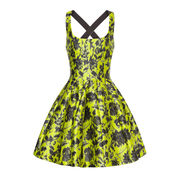 MINI DRESS IN RADZMIR FLOWER BLOOM Woman Yellow MINI DRESS IN RADZMIR FLOWER BLOOM Woman Yellow