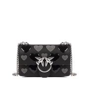 MINI LOVE BAG ICON STUDDED HEART Woman Black MINI LOVE BAG ICON STUDDED HEART Woman Black