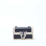 MINI LOVE ICON STITCHED BUBBLES SHOULDER BAG Woman Black MINI LOVE ICON STITCHED BUBBLES SHOULDER BAG Woman Black