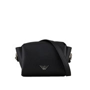 MINICASE SHOULDER BAG IN HAMMERED FAUX LEATHER Woman Black MINICASE SHOULDER BAG IN HAMMERED FAUX LEATHER Woman Black