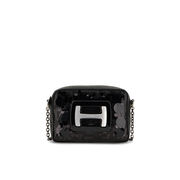 MINISHOULDER H-BAG CAMERA EMBROIDERY PAILLETTES Woman Black MINISHOULDER H-BAG CAMERA EMBROIDERY PAILLETTES Woman Black