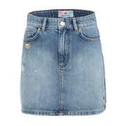 MINISKIRT DENIM PRESLEY Woman Light Indigo MINISKIRT DENIM PRESLEY Woman Light Indigo
