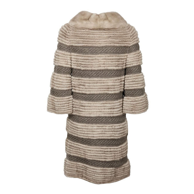 MINK COAT Woman Taupe