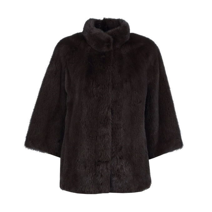 MINK JACKET WITH BELT Woman Clay