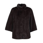 MINK JACKET WITH BELT Woman Clay  MINK JACKET WITH BELT Woman Clay