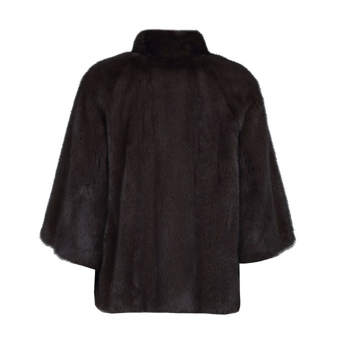 MINK JACKET WITH BELT Woman Clay