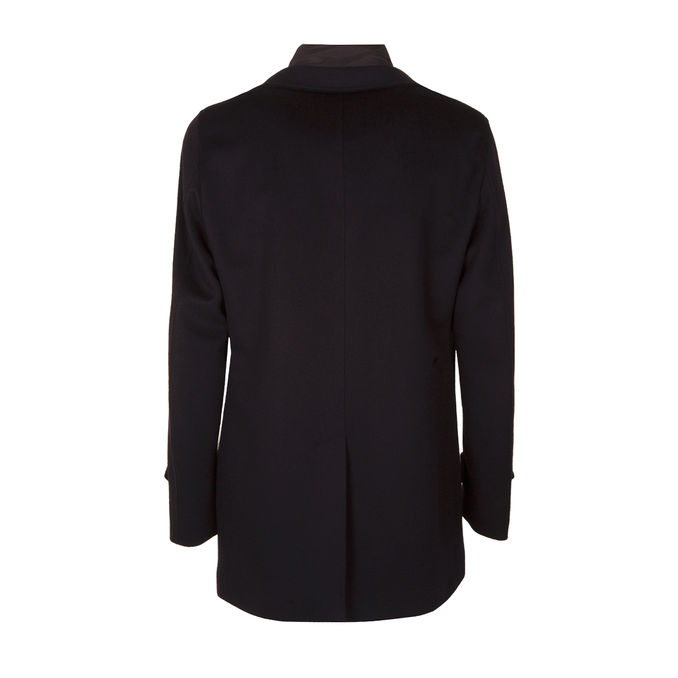 MIXED WOOL COAT Man Blue