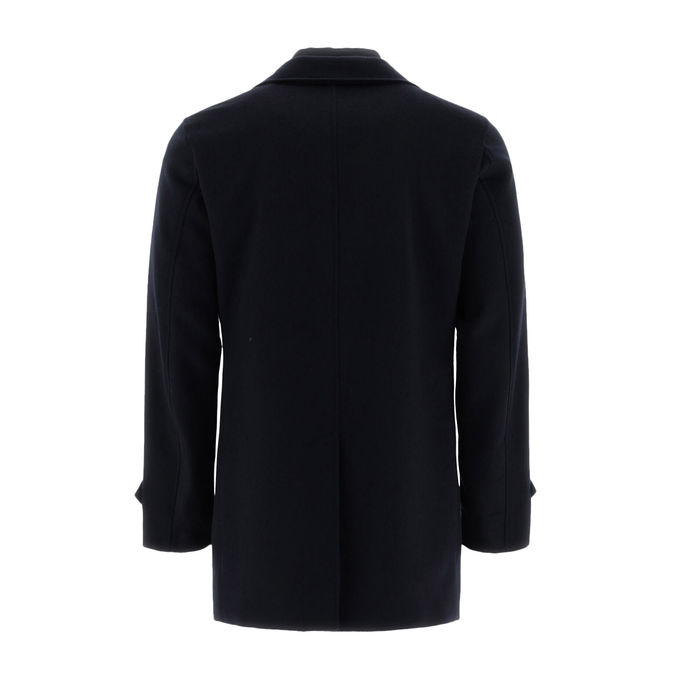 MIXED WOOL COAT Man Blue