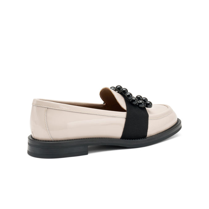 MOCCASINS IN PAINT WITH ACCESSORY Woman Powder