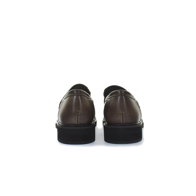 MOCCASINS SIENA WITH FRINGE Donna Testa di Moro